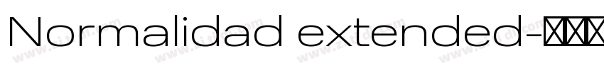 Normalidad extended字体转换